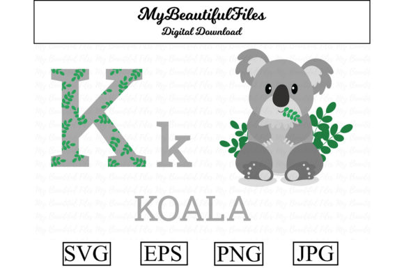 Alphabet ABC Animal - Koala: A Charming Typeface for Creative Projects