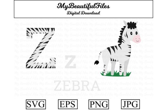 Alphabet ABC Animal - Zebra: A Playful Typeface with Purpose