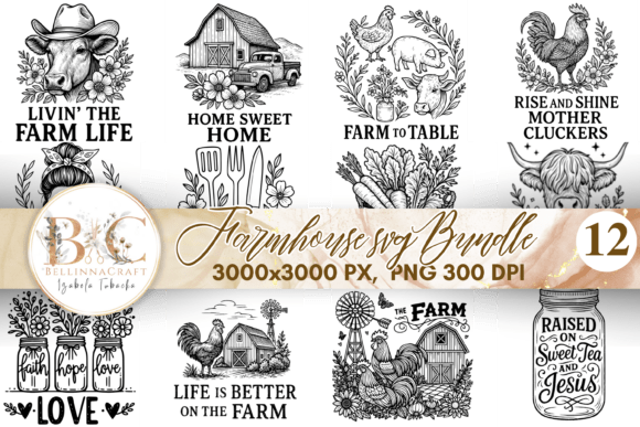 Bring Farmhouse Charm to Your Projects with This SVG Bundle