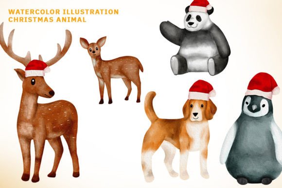 Charming Christmas Critters: Using Watercolor Animal Illustrations
