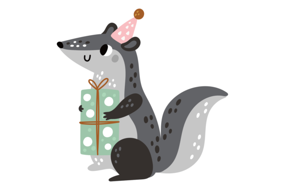Charming Forest Friend: The Funny Badger with Gift